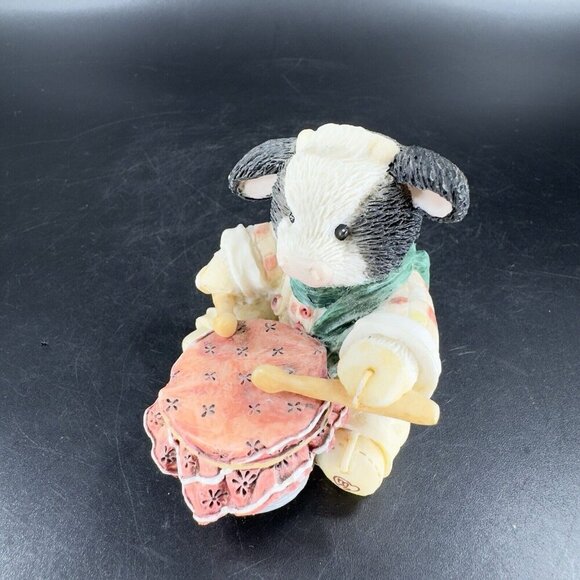Marys Moo Moos Resin Figurine Enesco 1994 Little Drumherd Boy Whimsical Figure - Picture 13 of 14